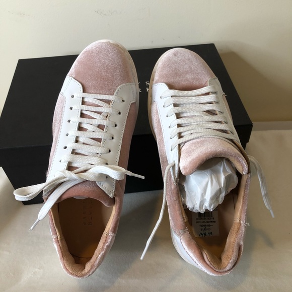 NWT Barneys New York Suede/Leather Tennis Shoes - Picture 3 of 6